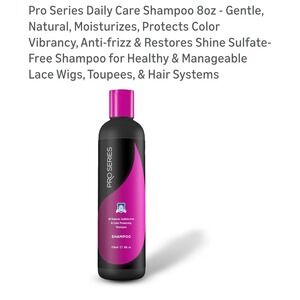 Pro Series Daily Care Shampoo 8oz Sulfate-Free for Hsir, Wigs &‎ Toupees